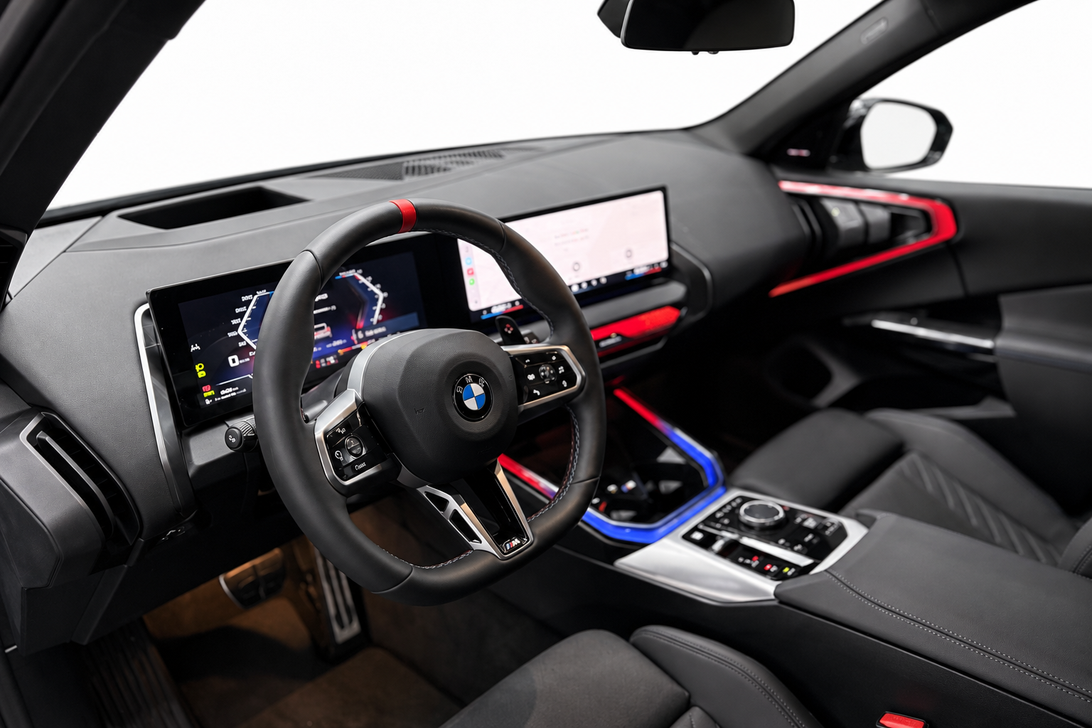 BMW X3 M50 műszerfal – sport SUV bérlés Budapesten