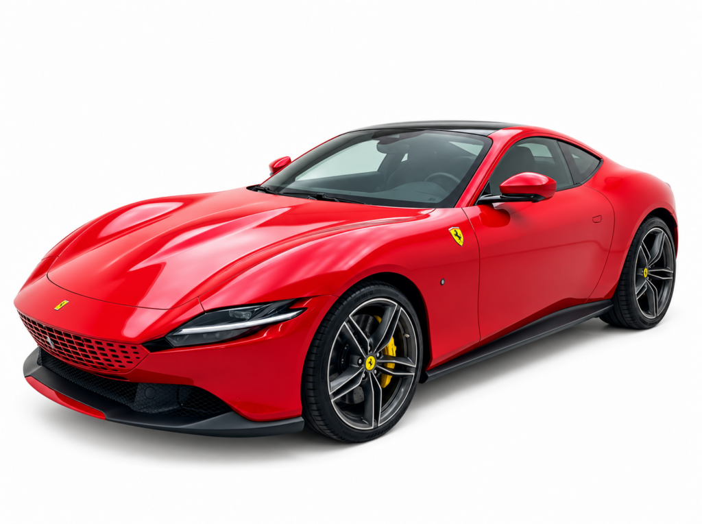 Ferrari Roma elölről, félprofilból – bérlés Budapesten