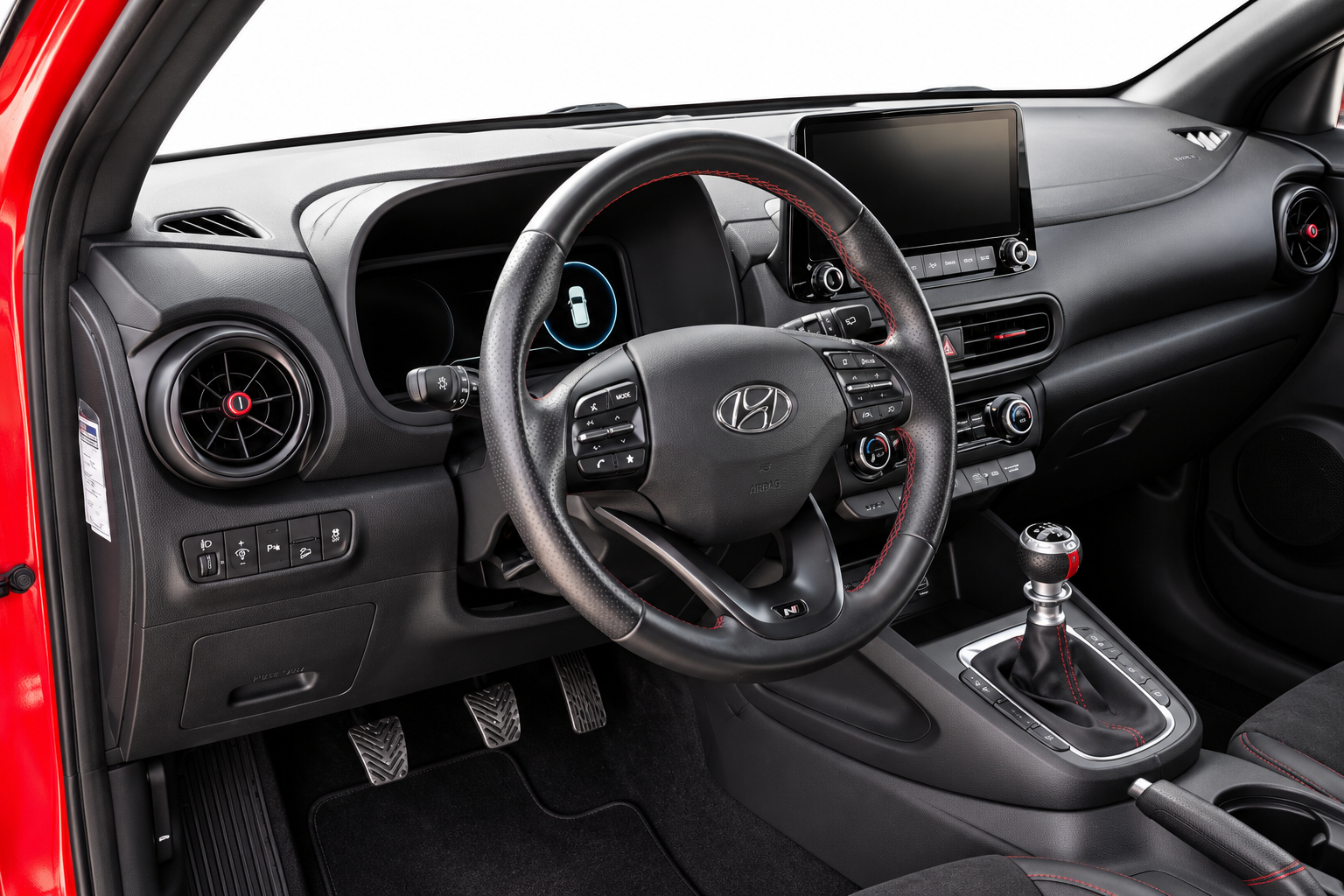 Hyundai Kona N Line műszerfal – sUV bérlés Budapesten